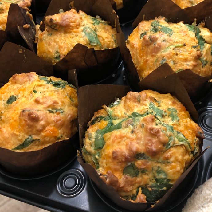 Egg Cheese Spinach Muffin